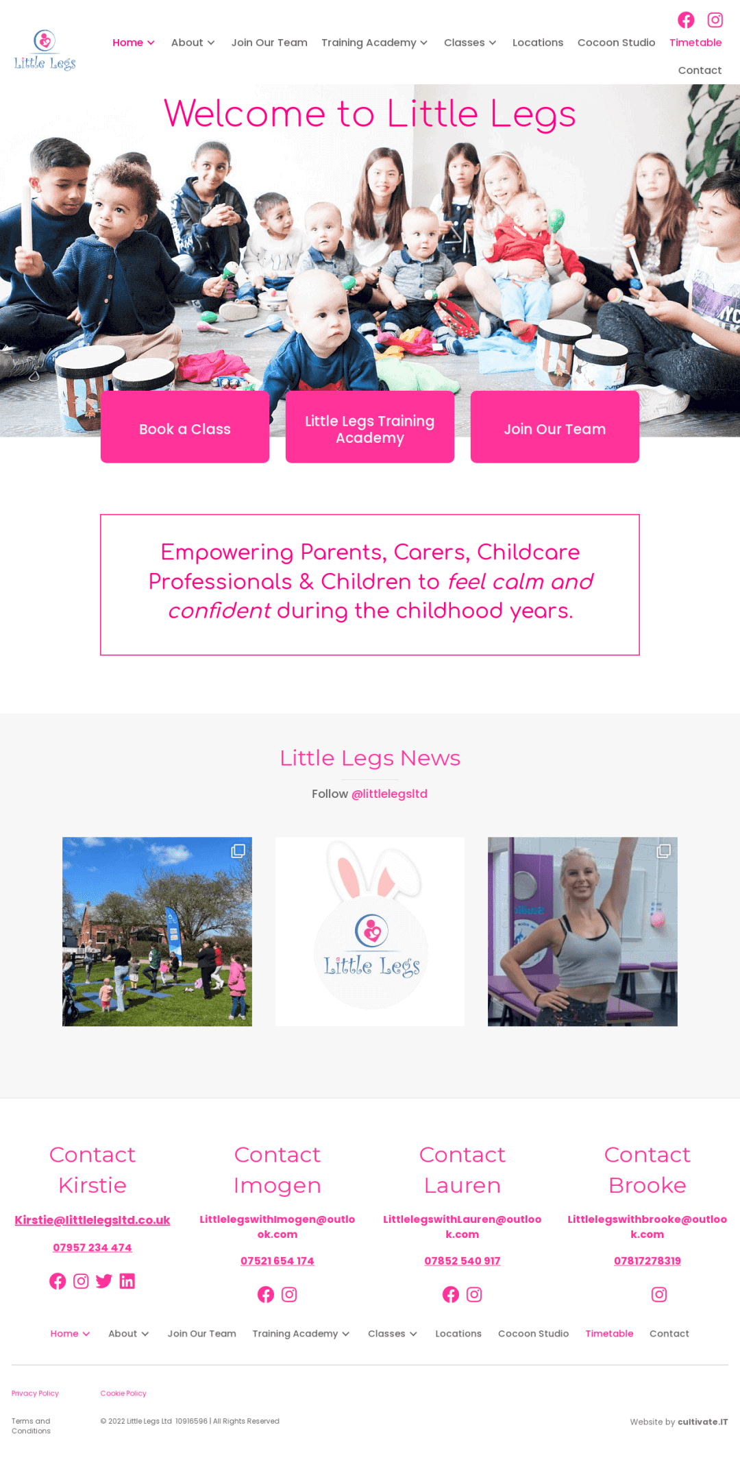 little-legs-ltd-website-by-cultivate-it-home-page